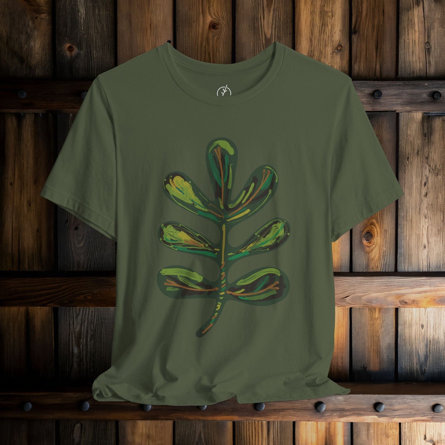 Verdant Totem Leaf T-Shirt