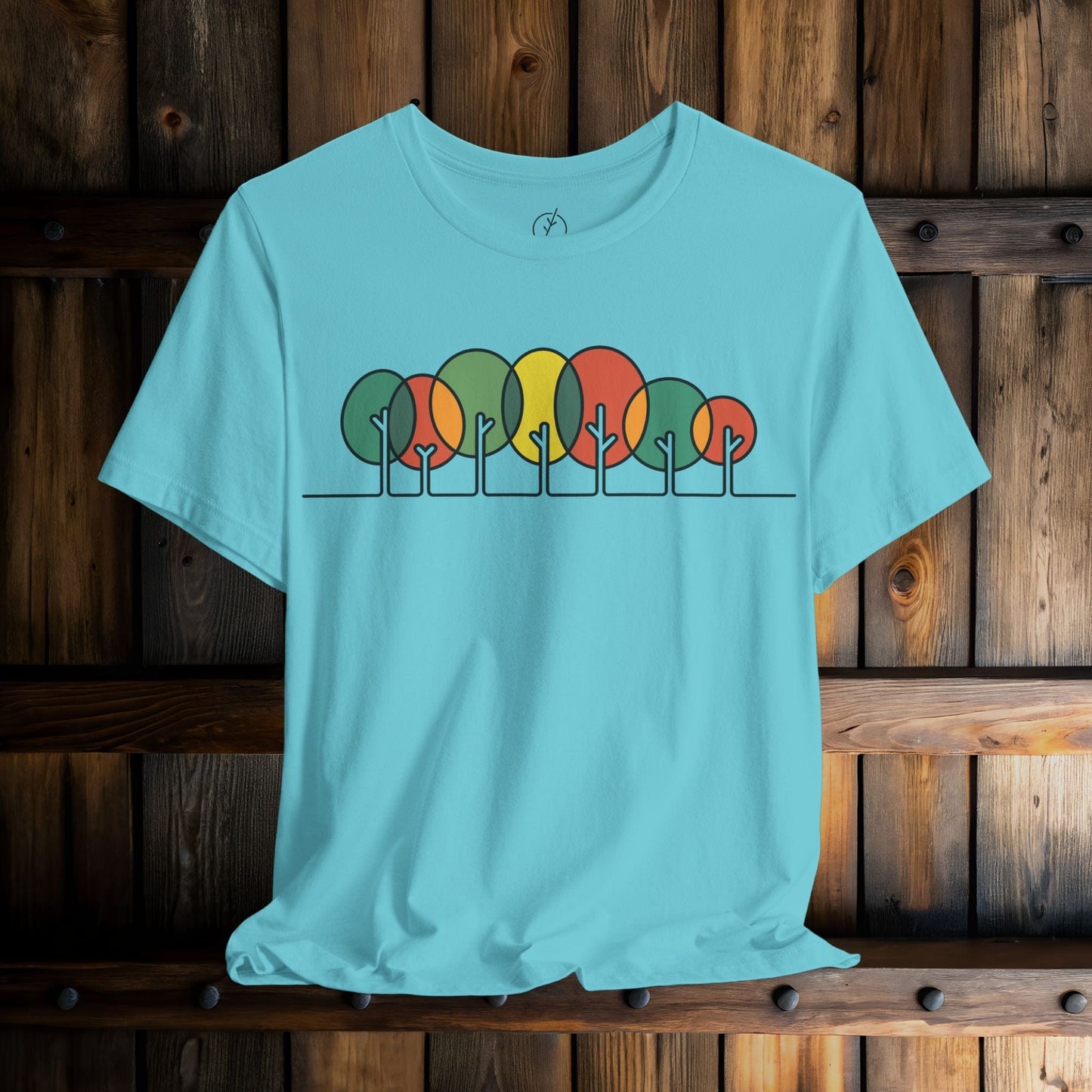 Retro Circle Trees T-Shirt