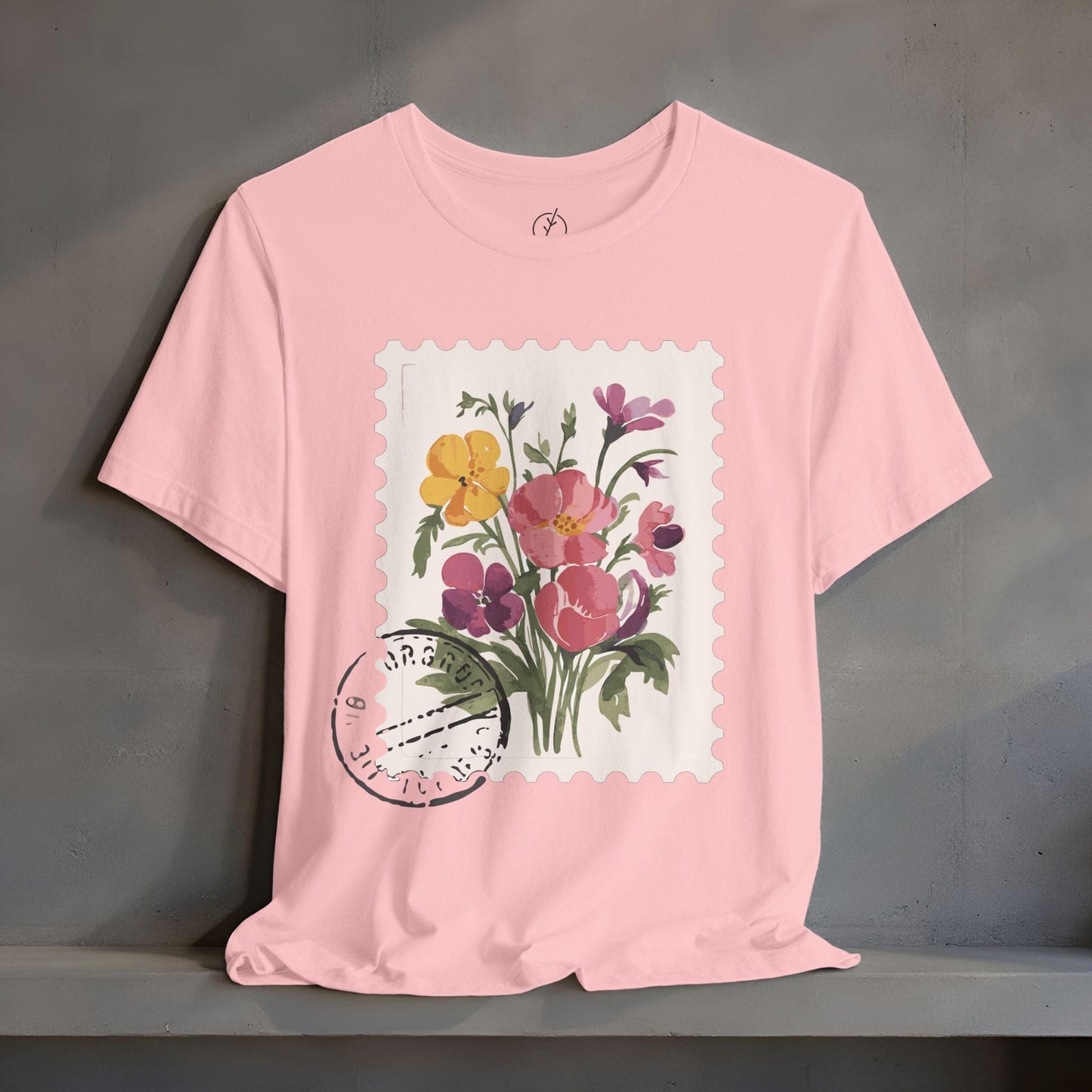 Vintage Floral Stamp T-Shirt