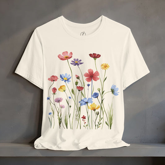 Rainbow Meadow Blooms T-Shirt