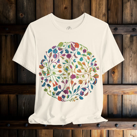Prismatic Botanical Circle T-Shirt