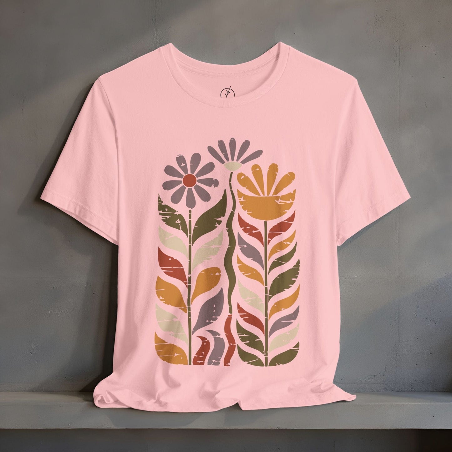 Retro Folk Blooms T-Shirt