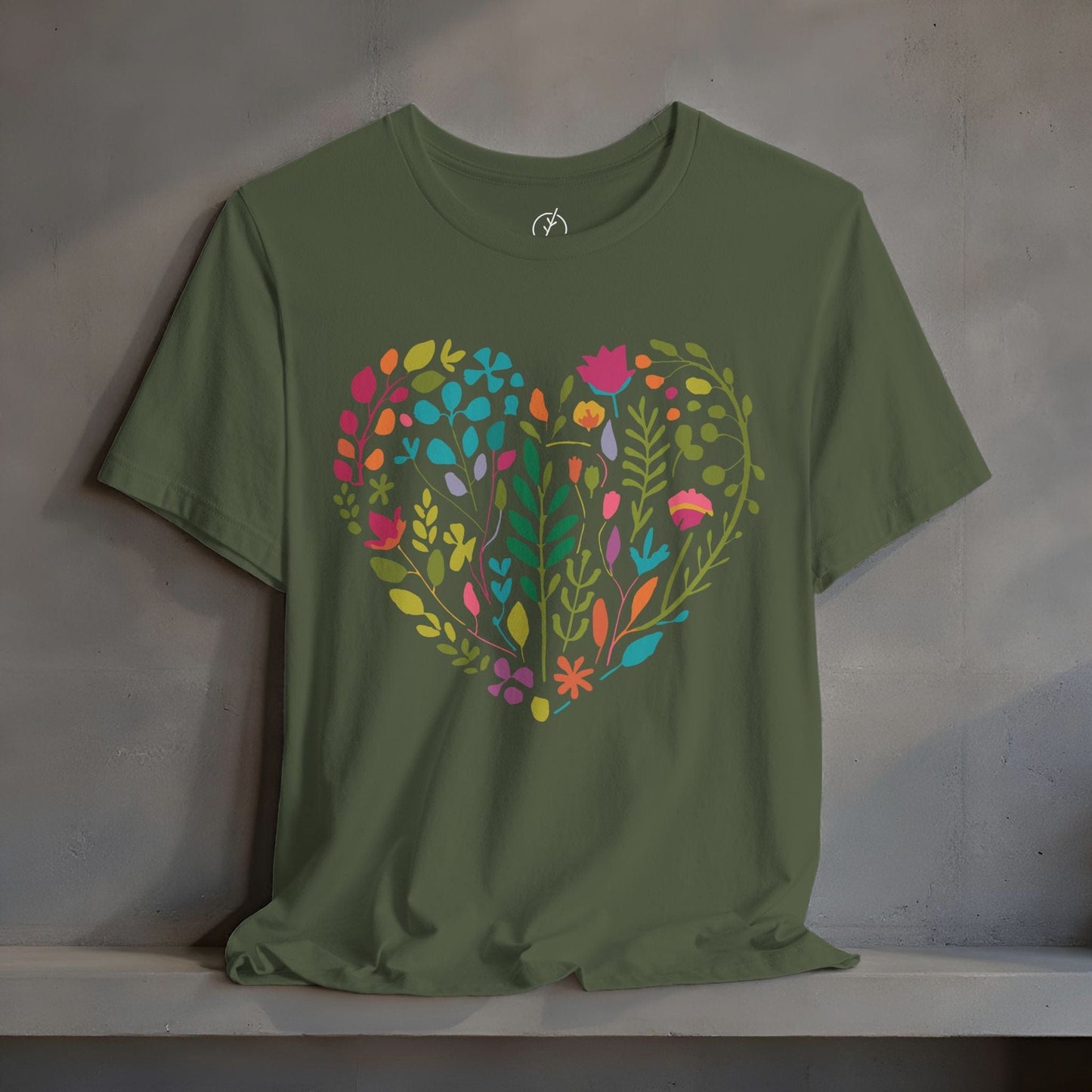 Boho Floral Heart T-Shirt
