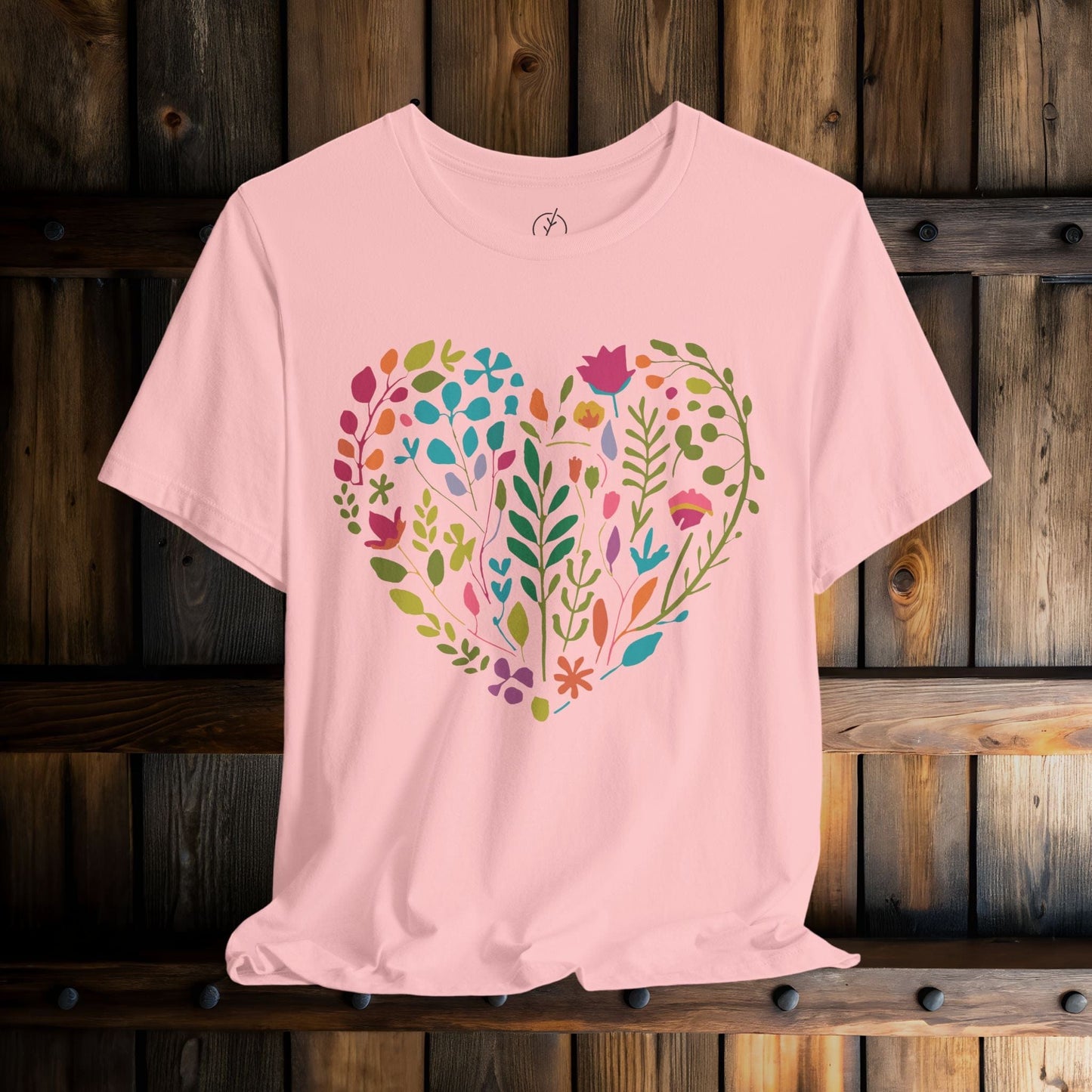 Boho Floral Heart T-Shirt