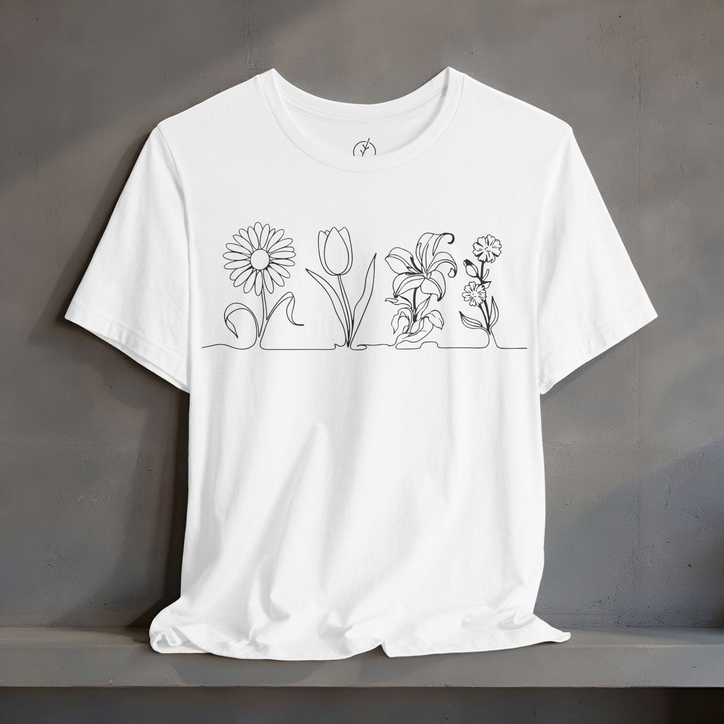 One Line Florals T-Shirt