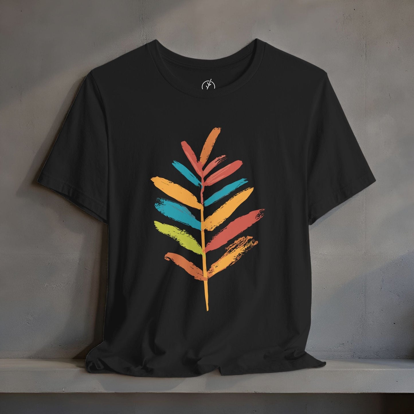Rainbow Brush Leaf T-Shirt