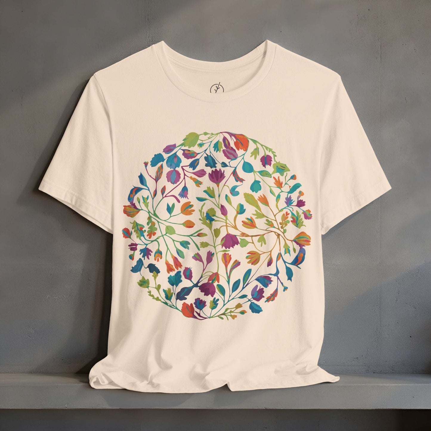 Prismatic Botanical Circle T-Shirt
