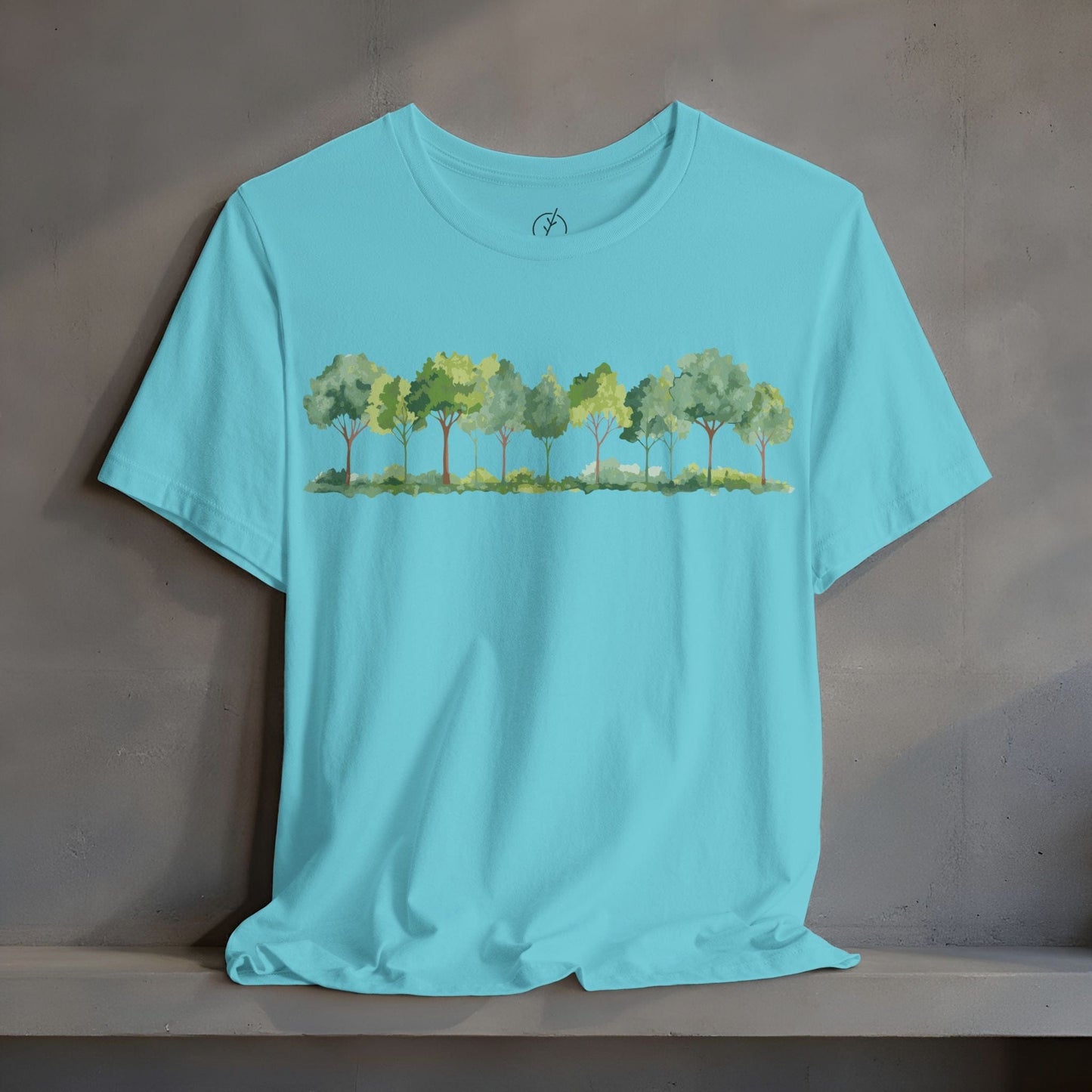 Watercolor Grove Border T-Shirt