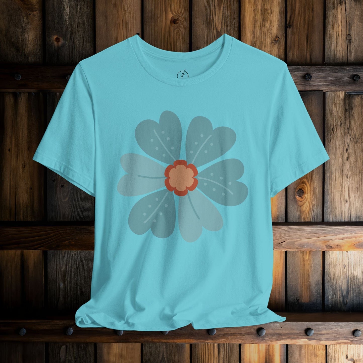 Teal Petal Medallion T-Shirt