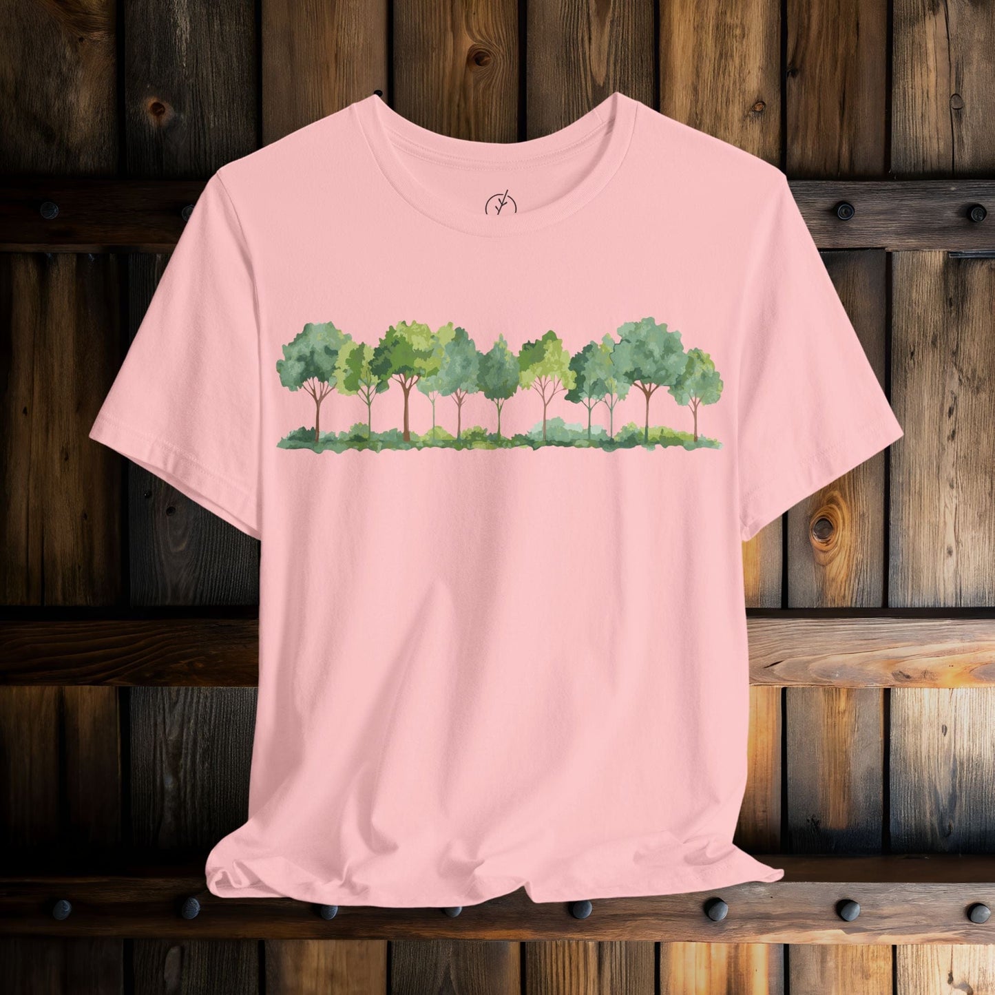 Watercolor Grove Border T-Shirt