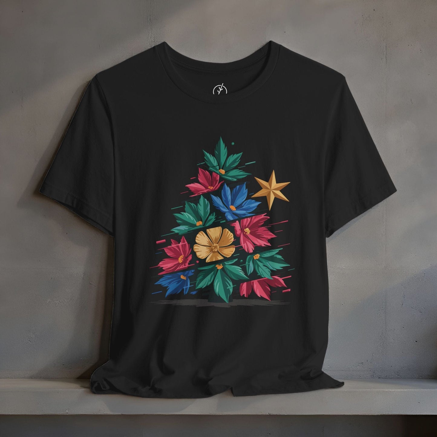 Glitch Floral Tree T-Shirt