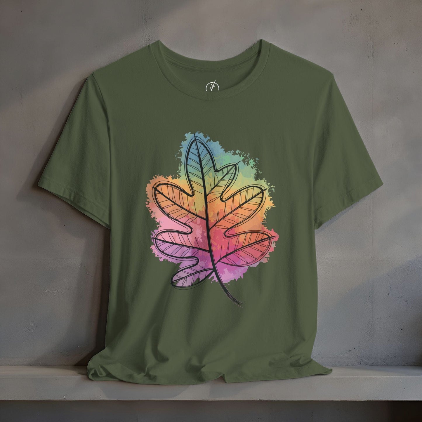 Rainbow Oak Leaf T-Shirt
