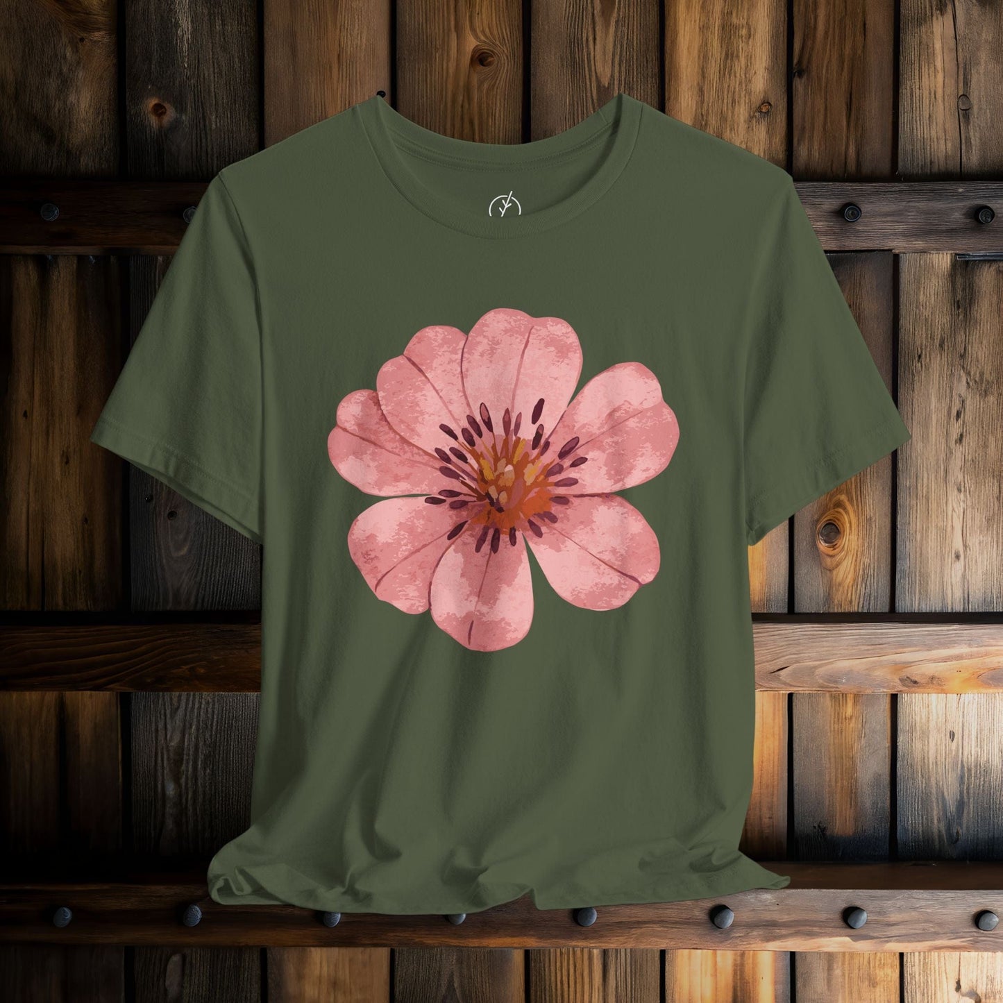 Blush Zinnia Bloom T-Shirt