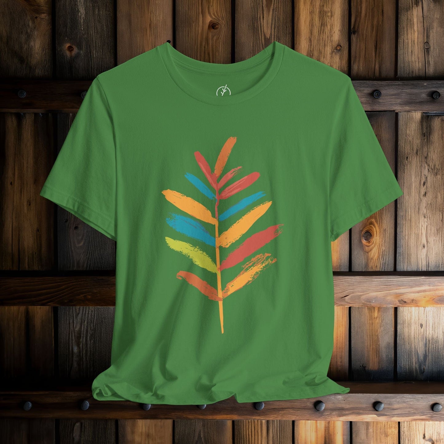 Rainbow Brush Leaf T-Shirt