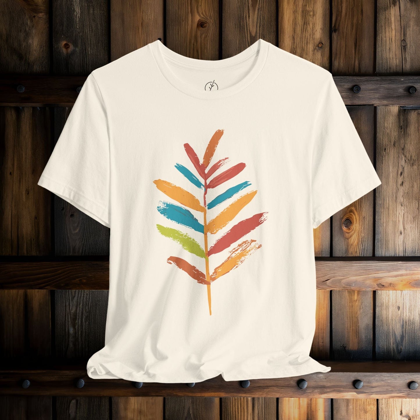 Rainbow Brush Leaf T-Shirt