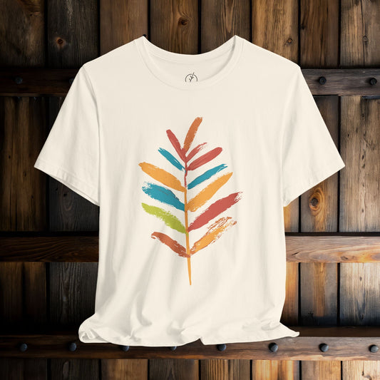 Rainbow Brush Leaf T-Shirt