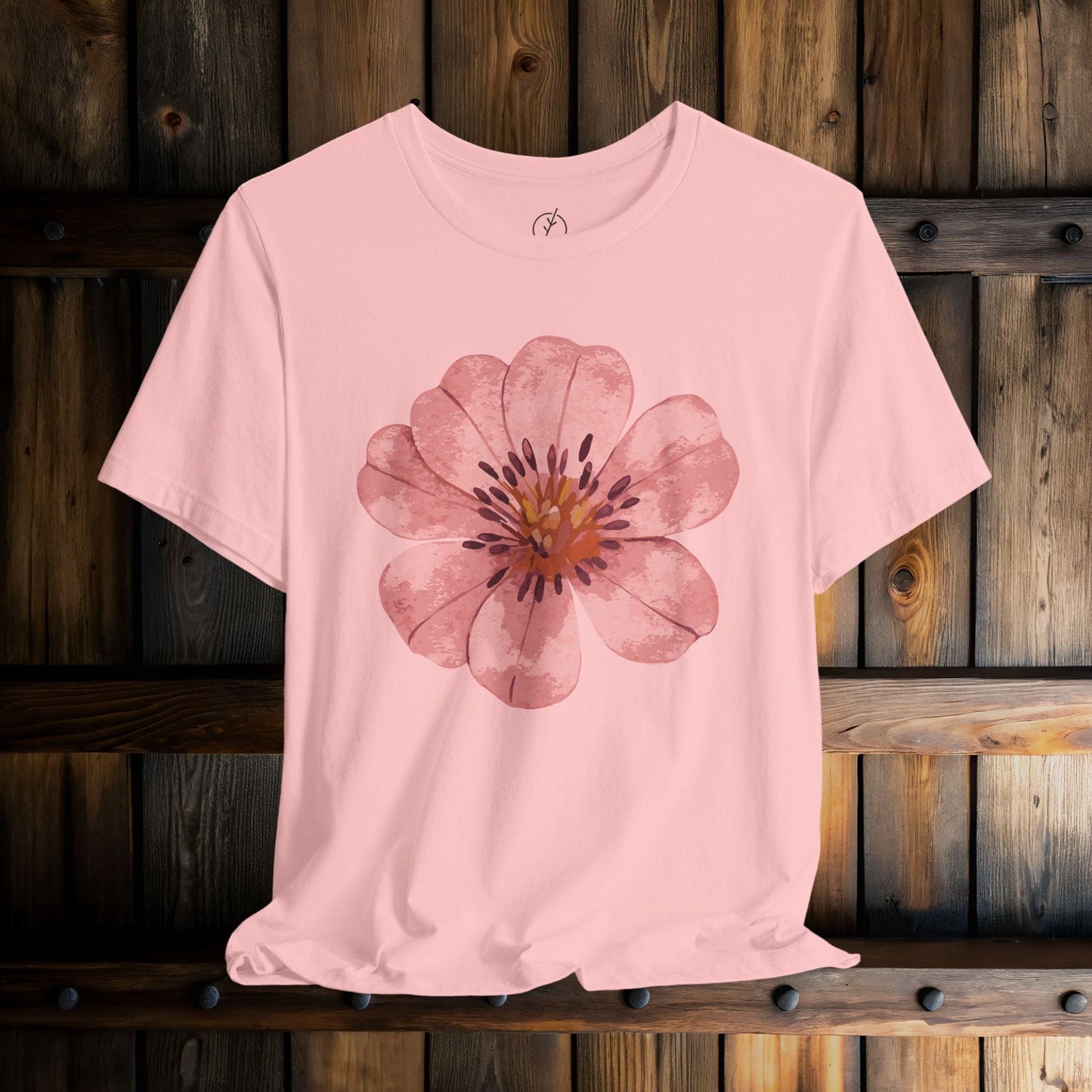Blush Zinnia Bloom T-Shirt