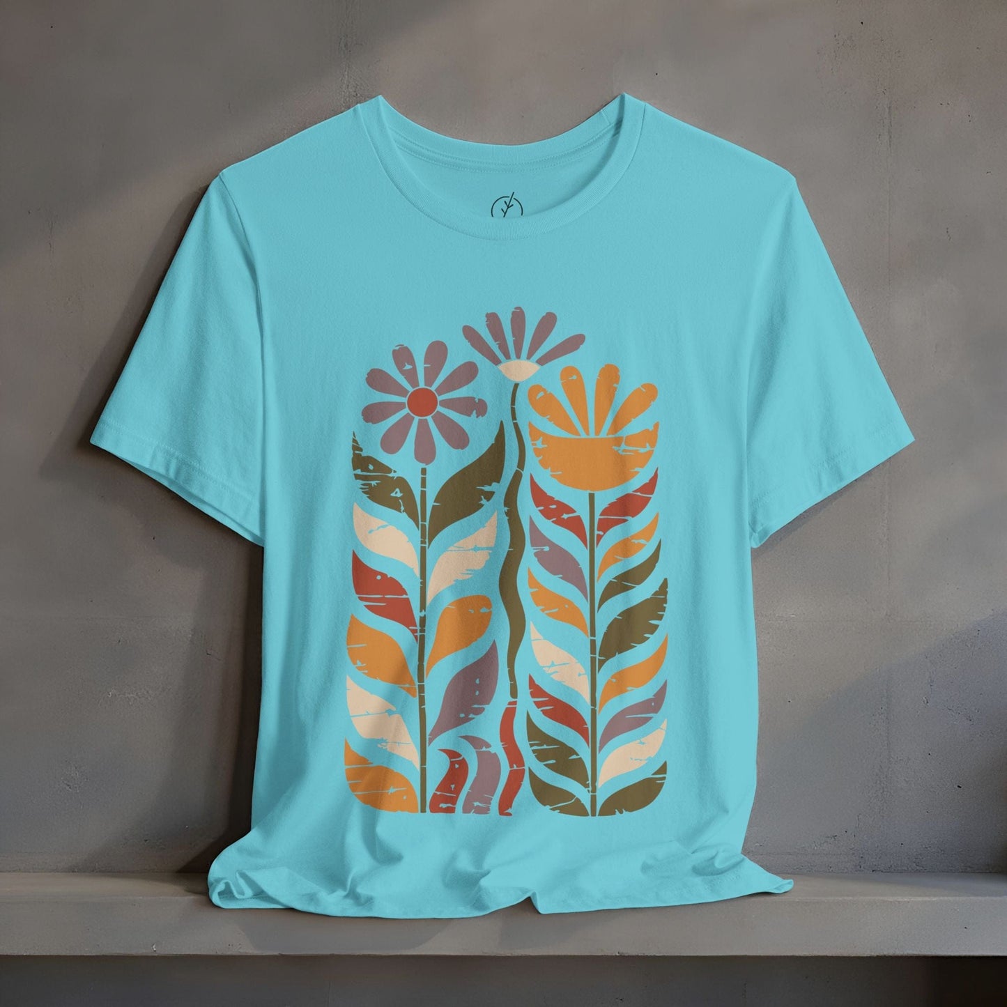 Retro Folk Blooms T-Shirt