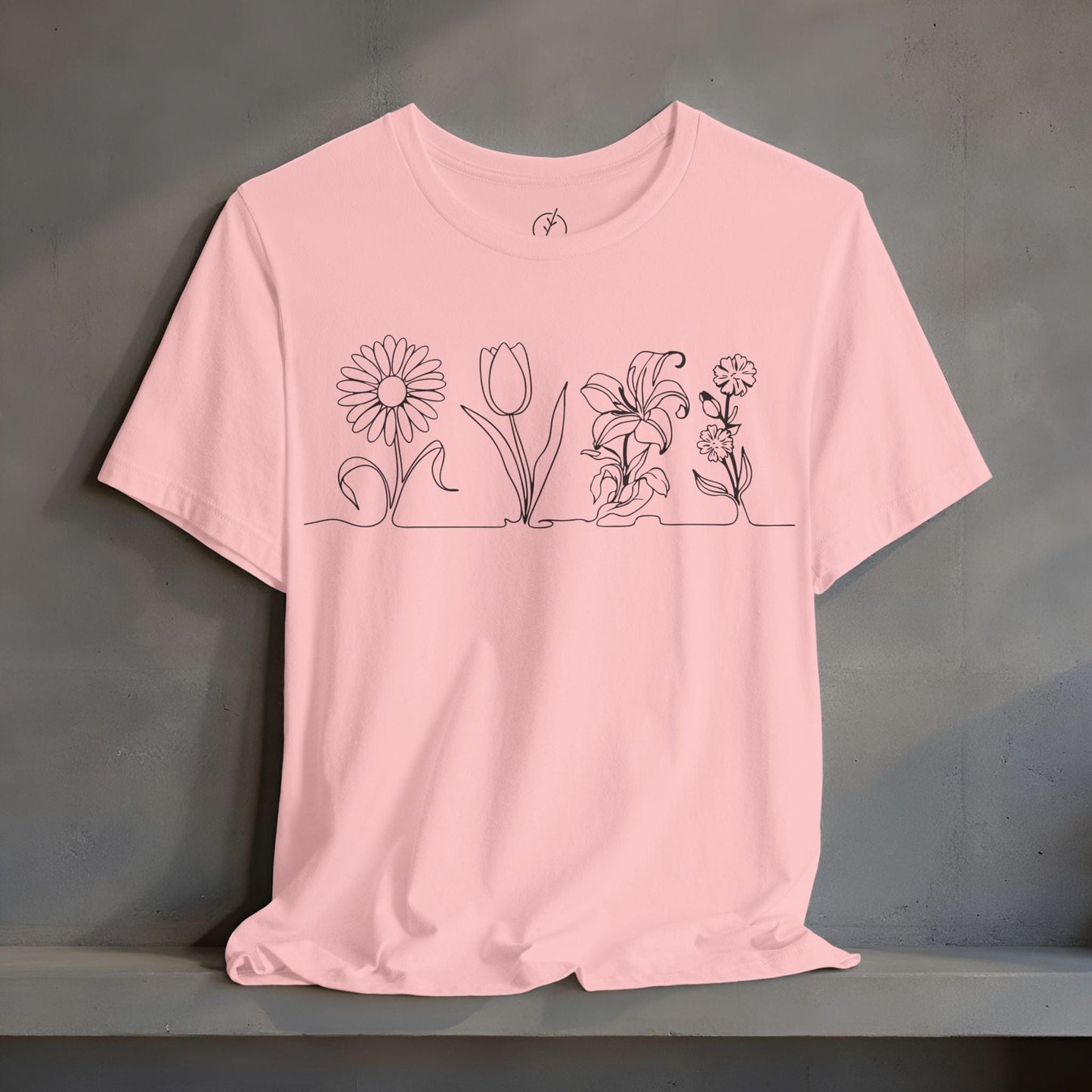 One Line Florals T-Shirt