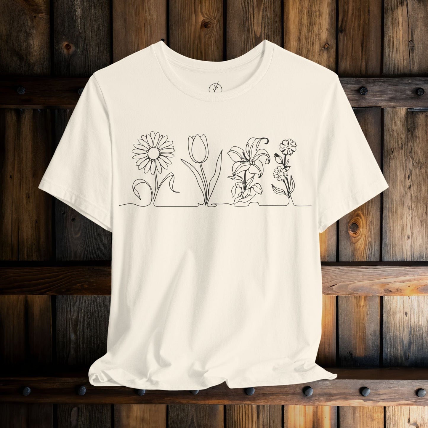 One Line Florals T-Shirt