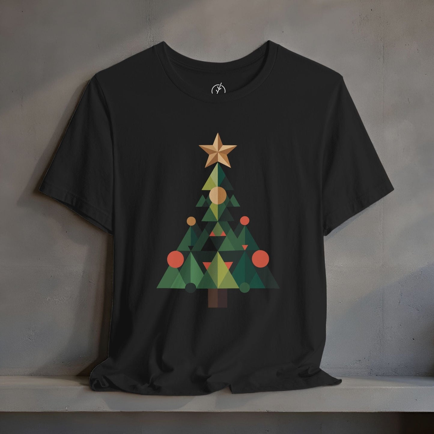 Geometric Star Tree T-Shirt