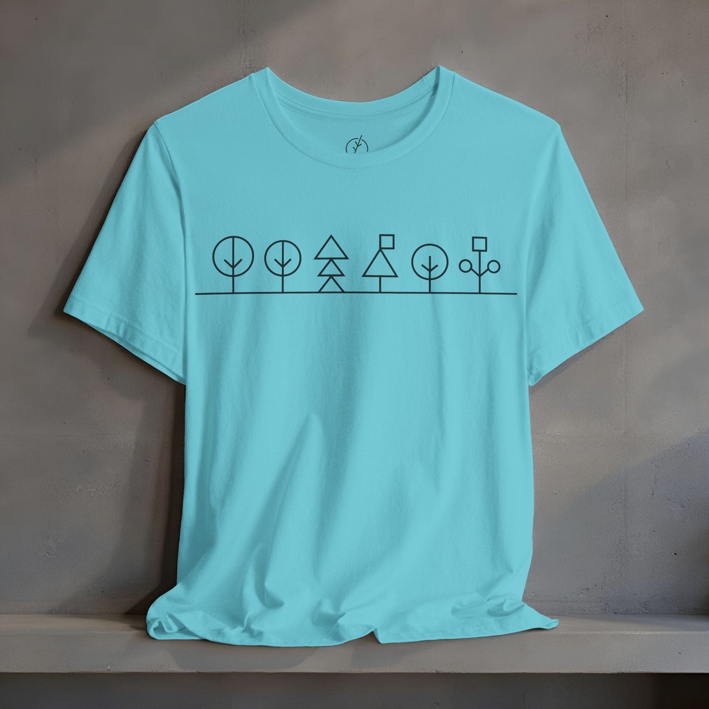 Geometric Forest Line T-Shirt