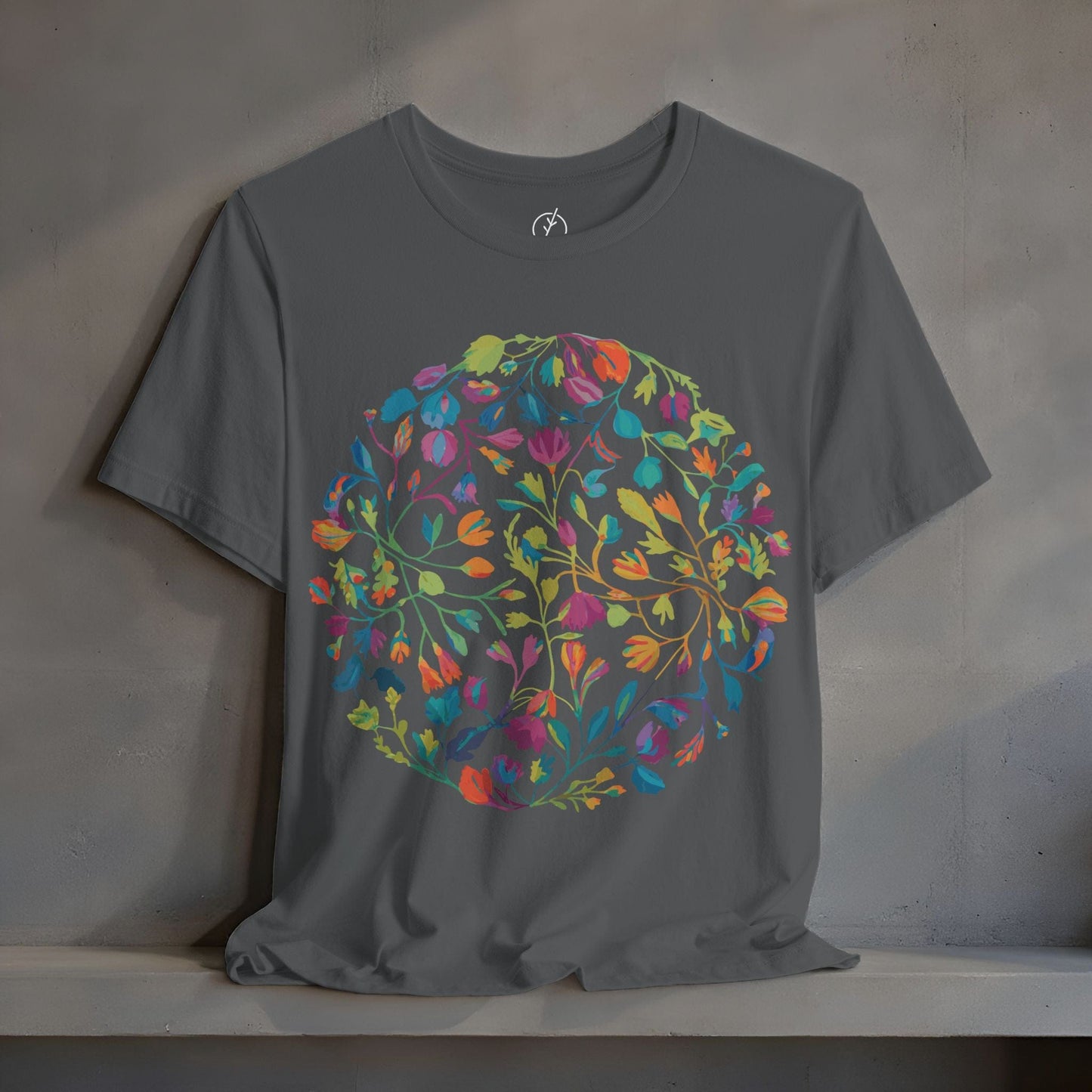 Prismatic Botanical Circle T-Shirt
