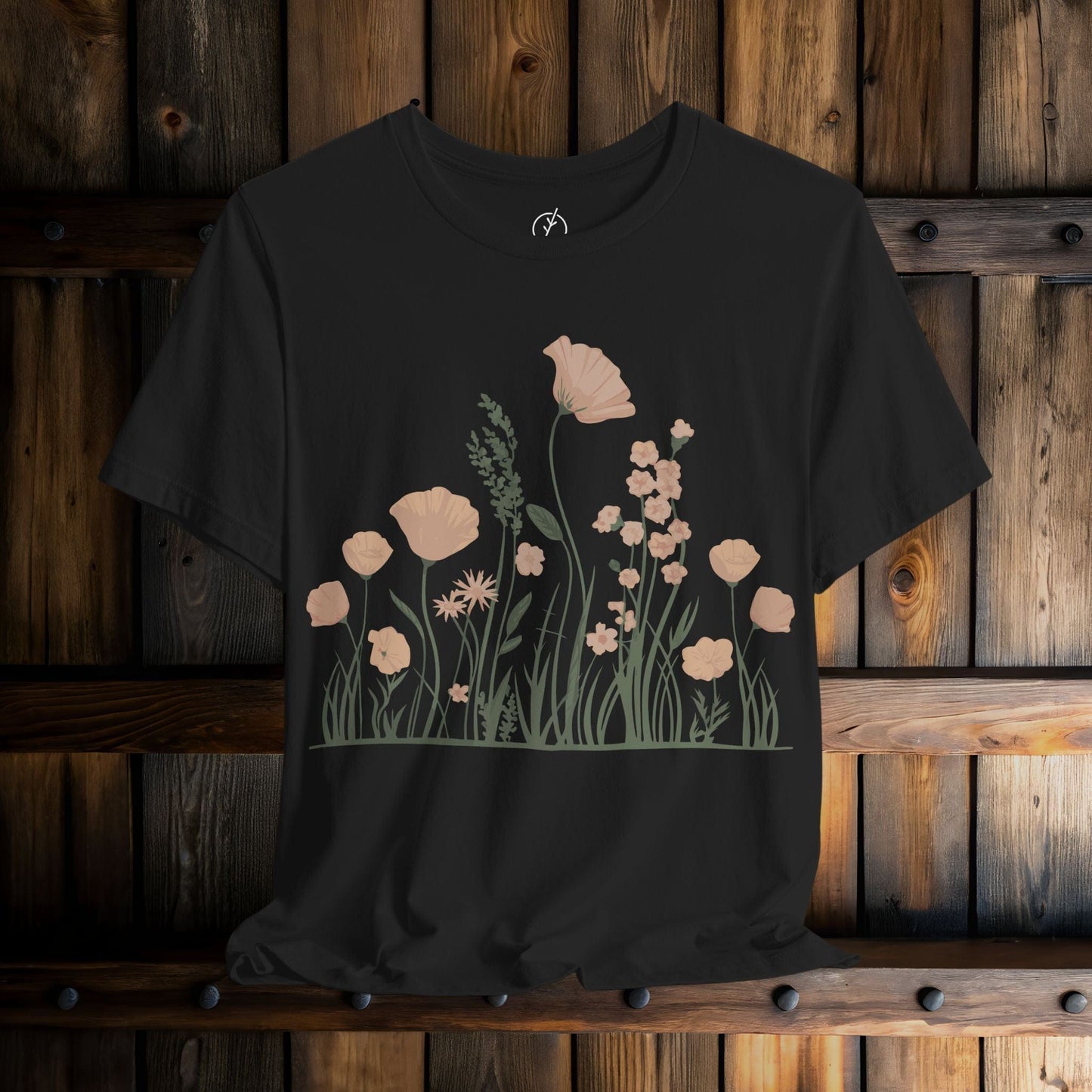 Blush Meadow Border T-Shirt