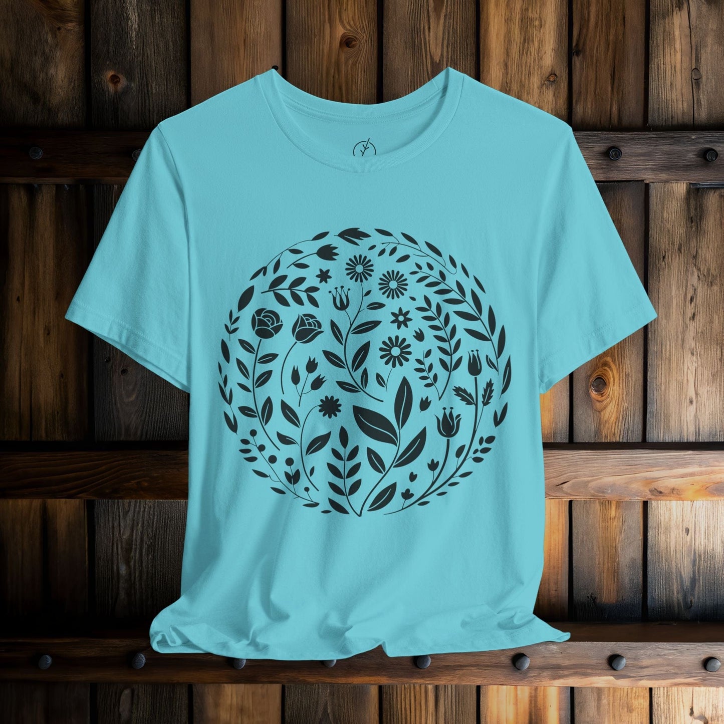 Inked Botanical Circle T-Shirt