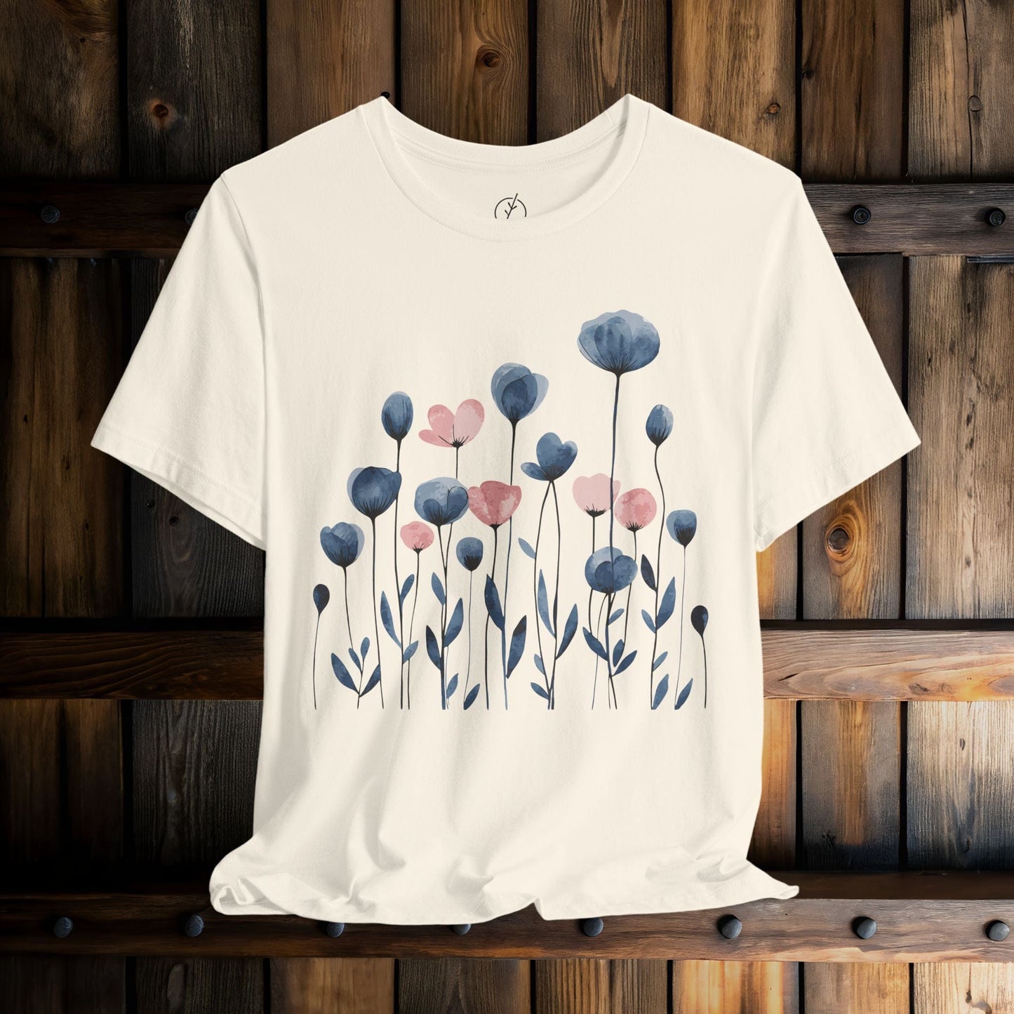 Indigo Meadow Blooms T-Shirt