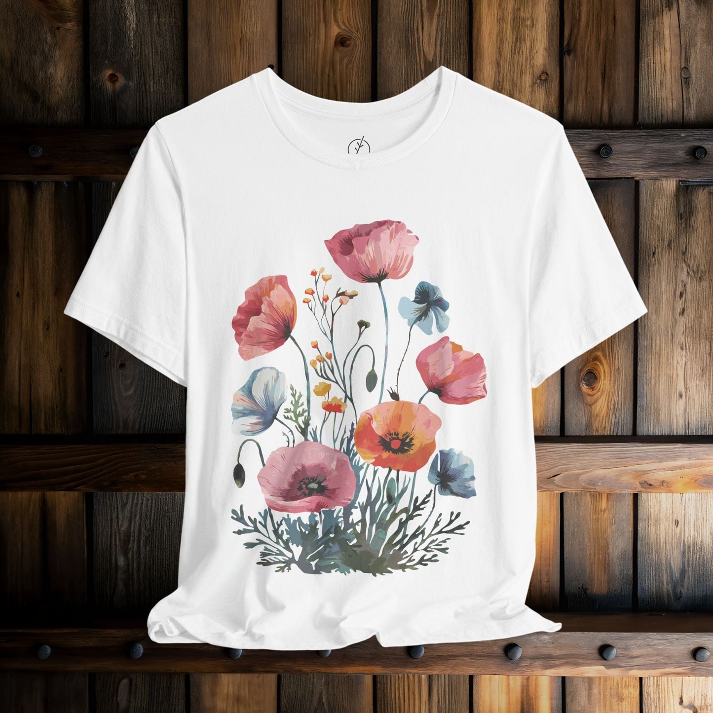 Pastel Poppy Bouquet T-Shirt