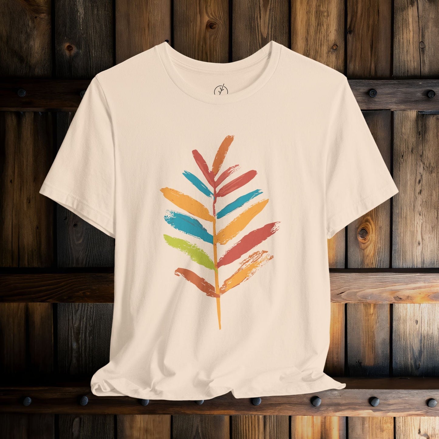 Rainbow Brush Leaf T-Shirt
