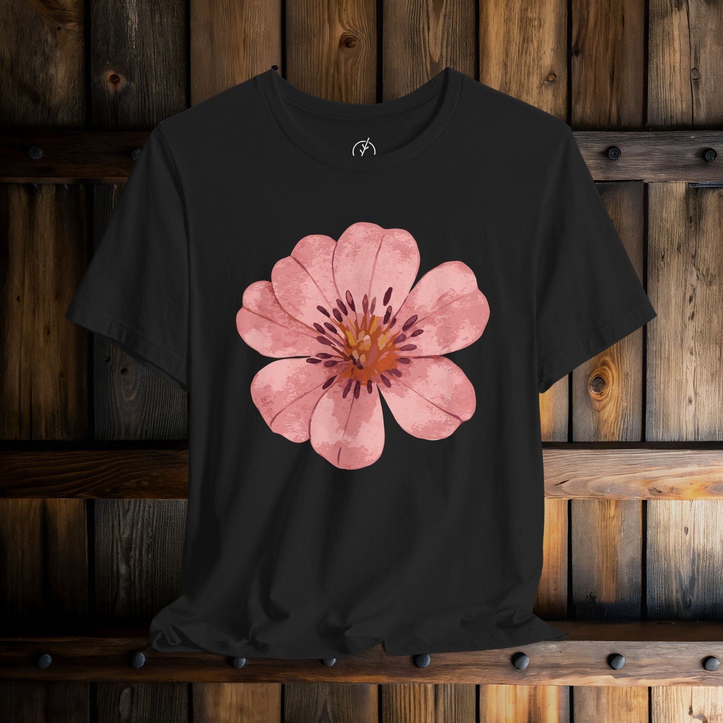 Blush Zinnia Bloom T-Shirt