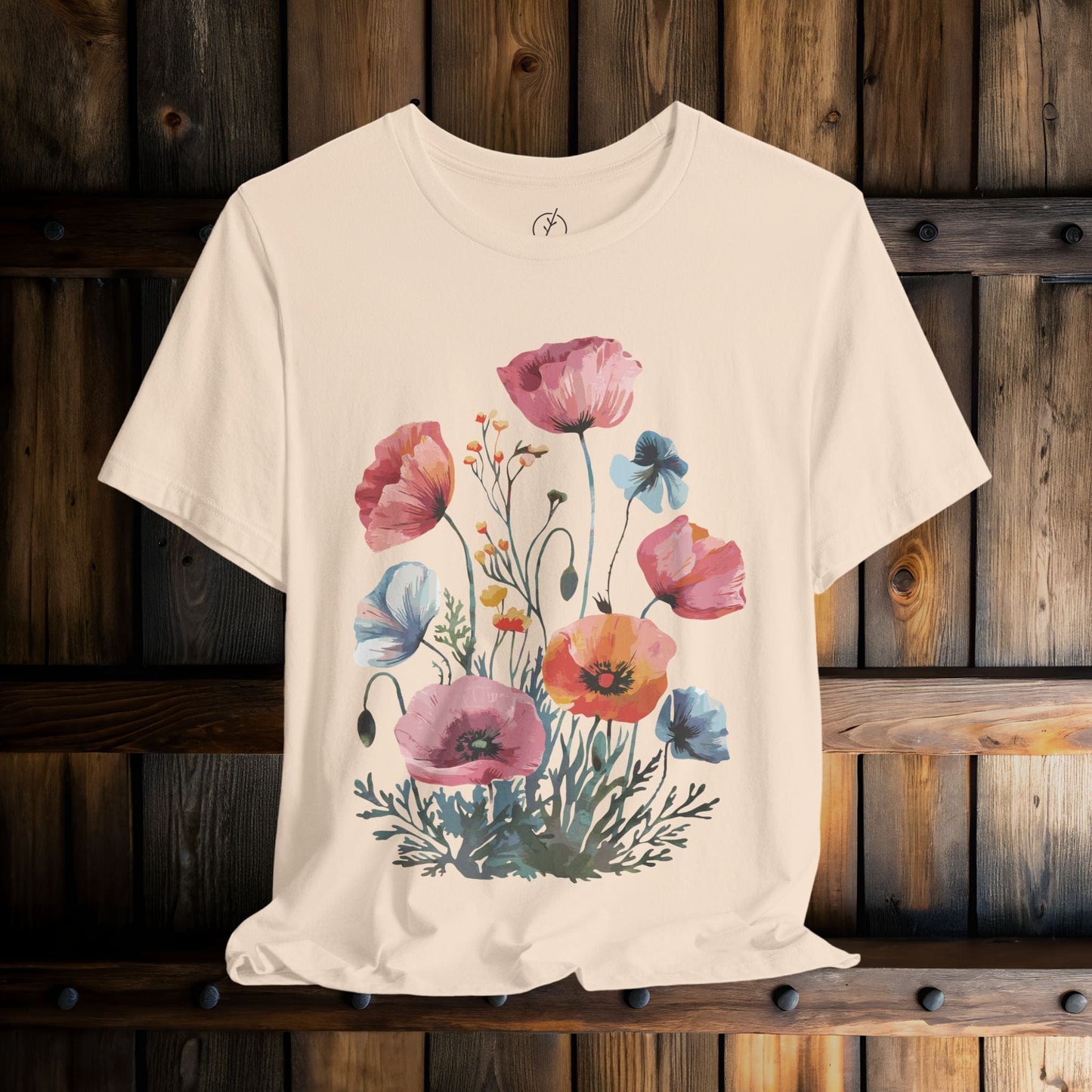 Pastel Poppy Bouquet T-Shirt