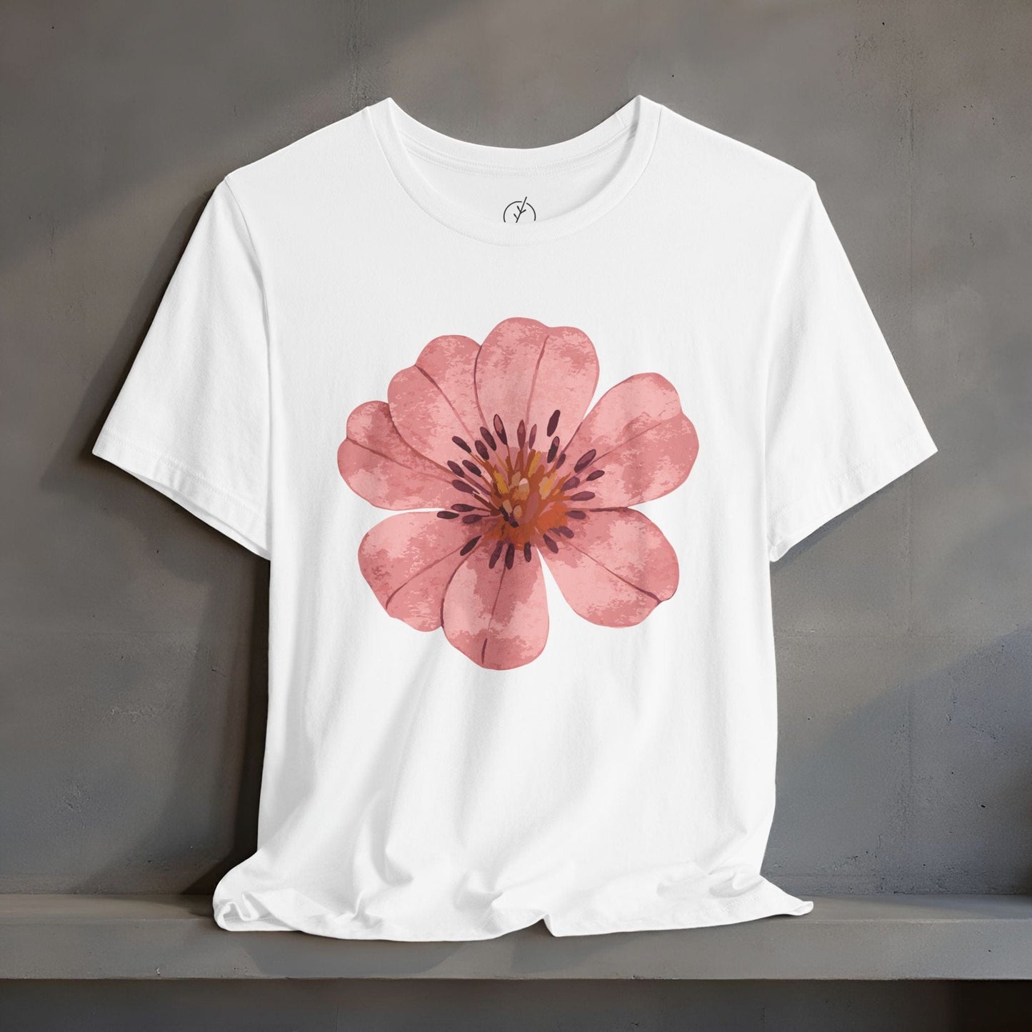 Blush Zinnia Bloom T-Shirt