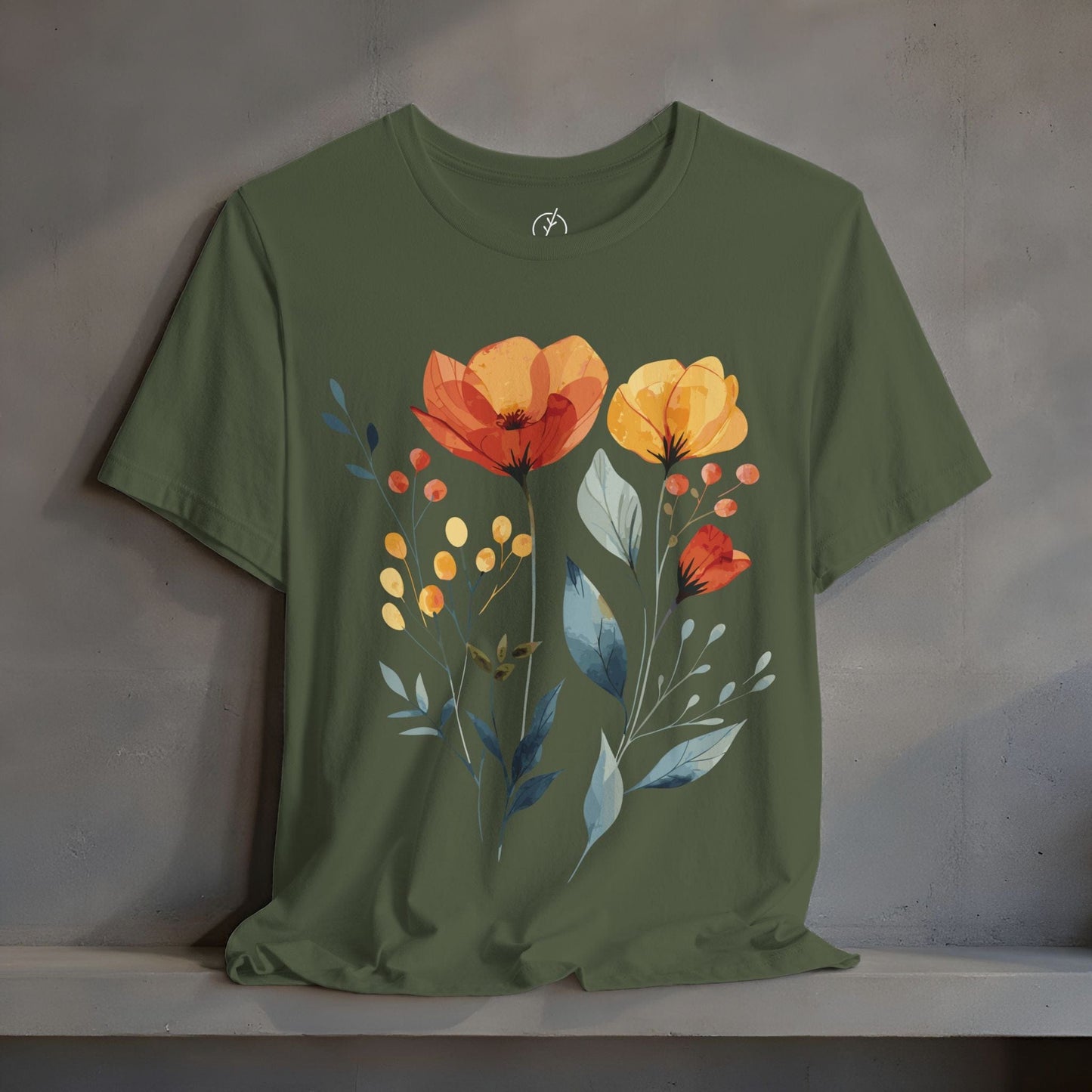 Saffron Bloom Sprigs T-Shirt