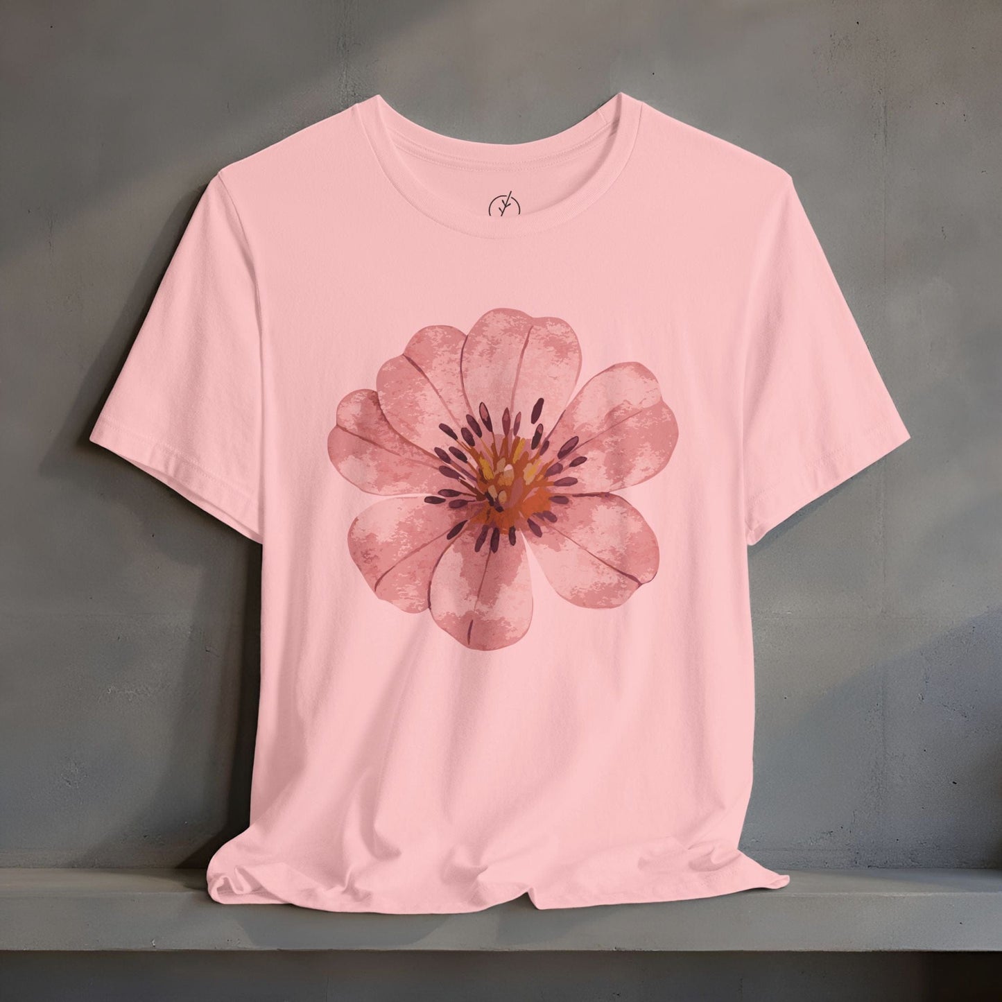 Blush Zinnia Bloom T-Shirt