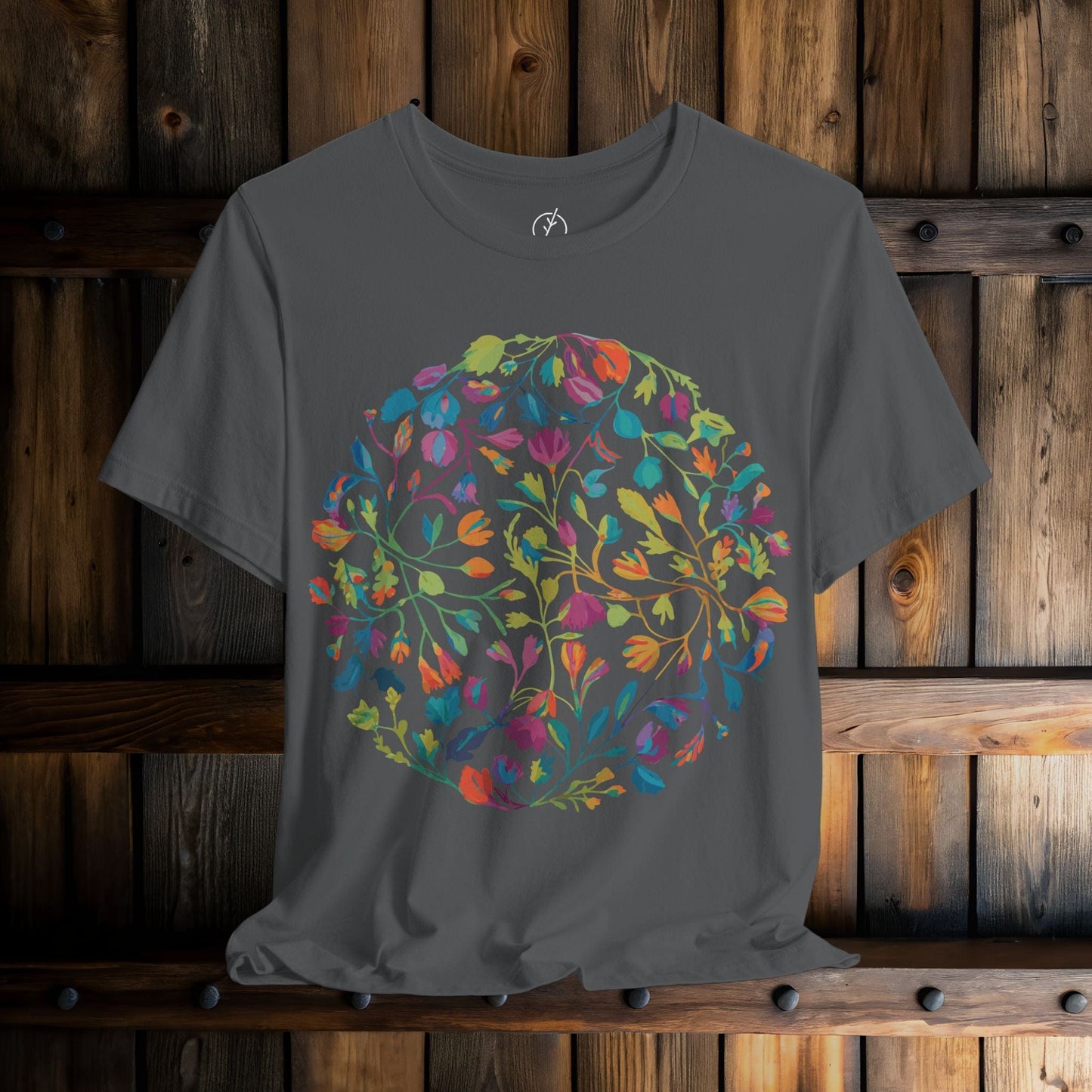 Prismatic Botanical Circle T-Shirt