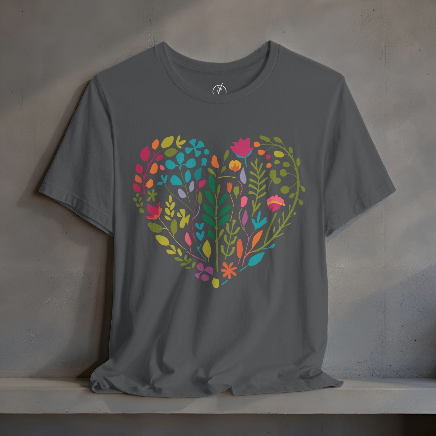 Boho Floral Heart T-Shirt