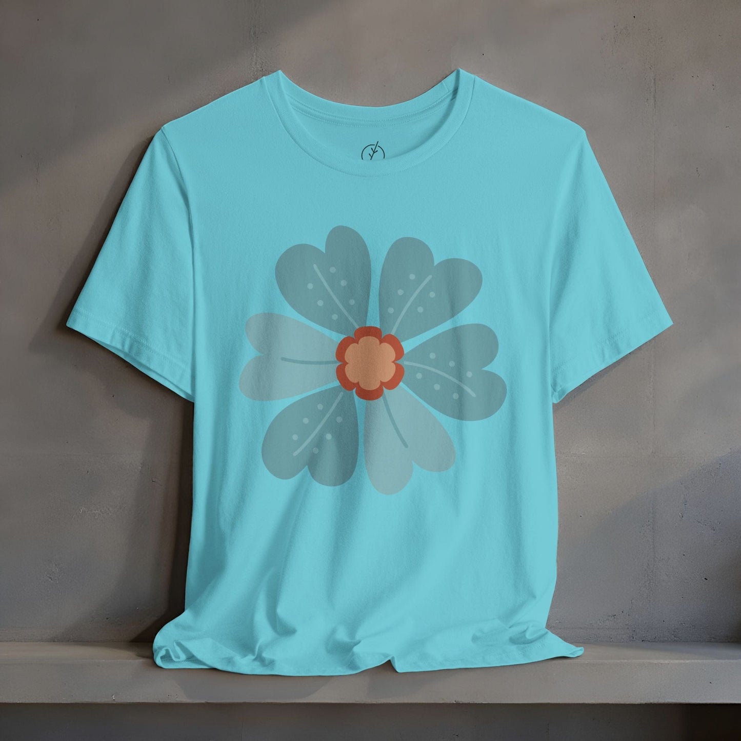 Teal Petal Medallion T-Shirt