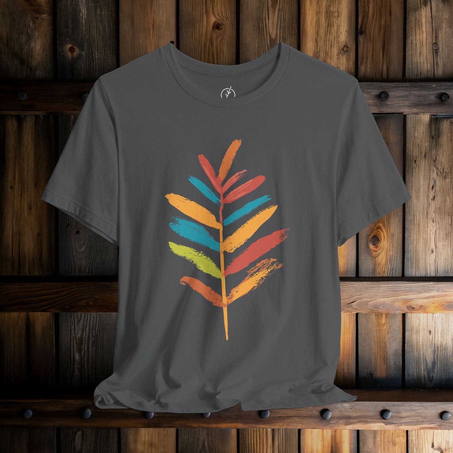 Rainbow Brush Leaf T-Shirt