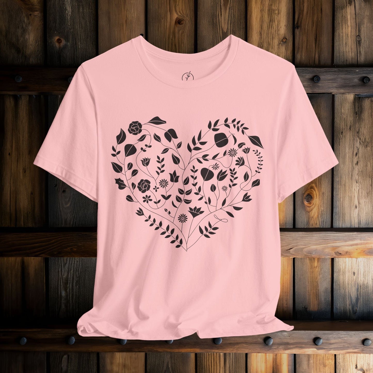 Inked Floral Heart T-Shirt