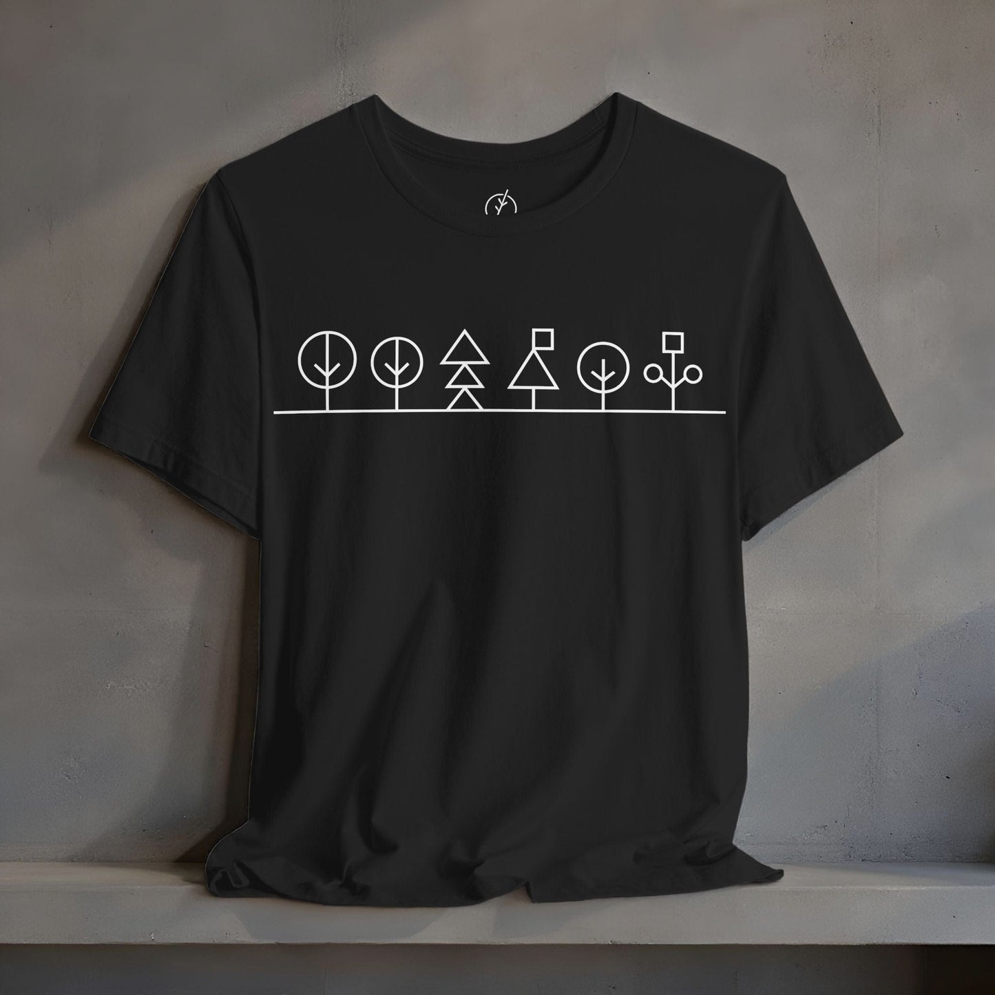 Geometric Forest Line T-Shirt