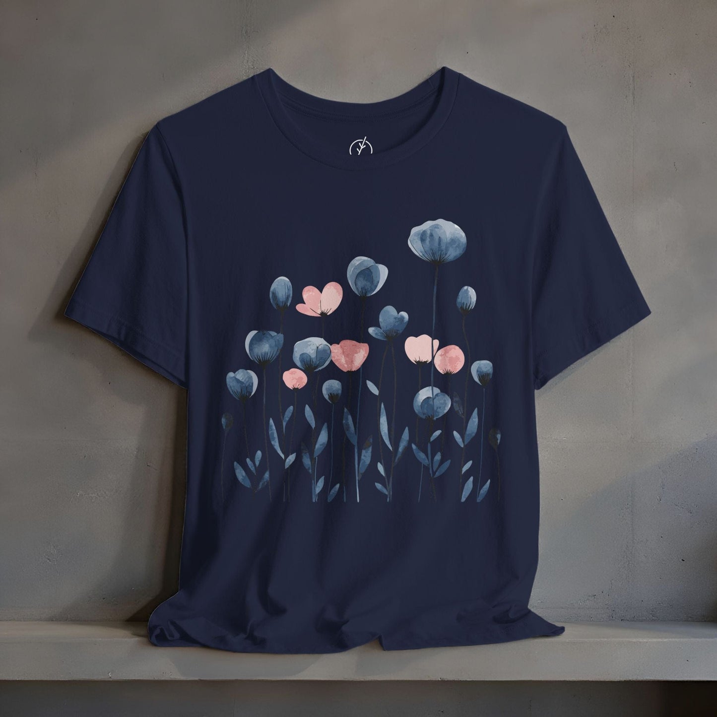 Indigo Meadow Blooms T-Shirt