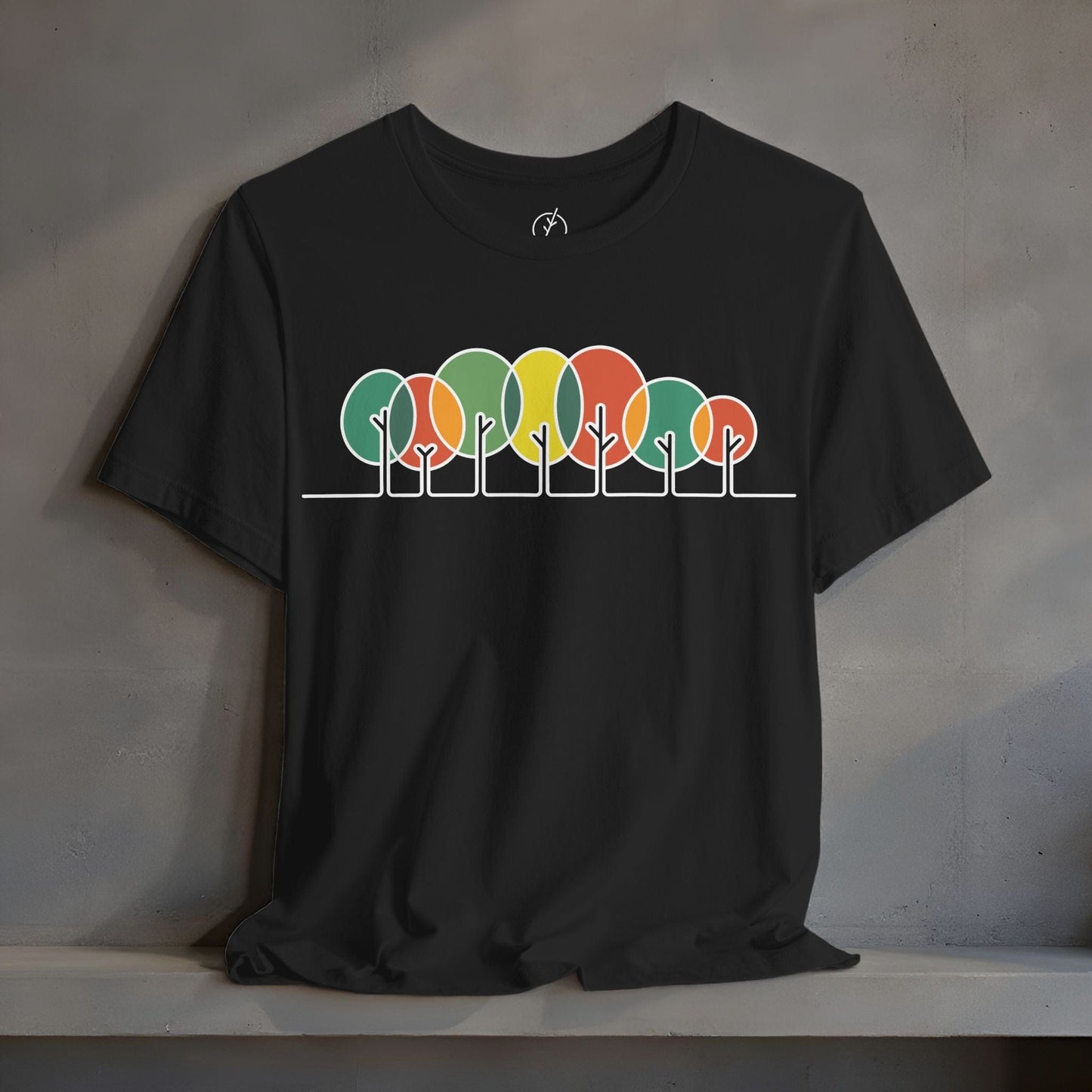 Retro Circle Trees T-Shirt
