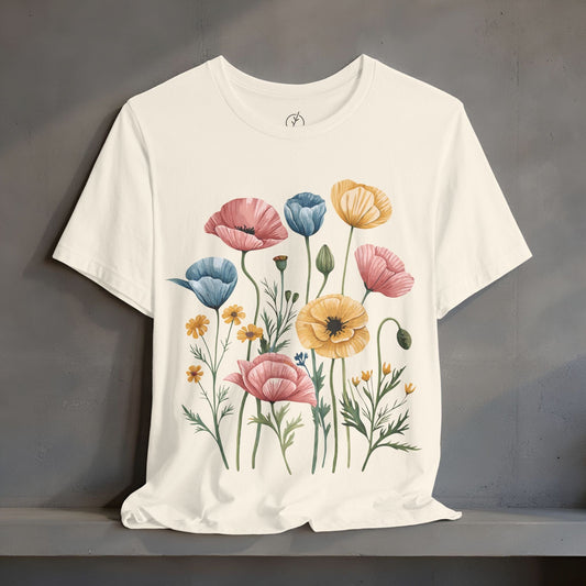 Sunny Poppy Garden T-Shirt
