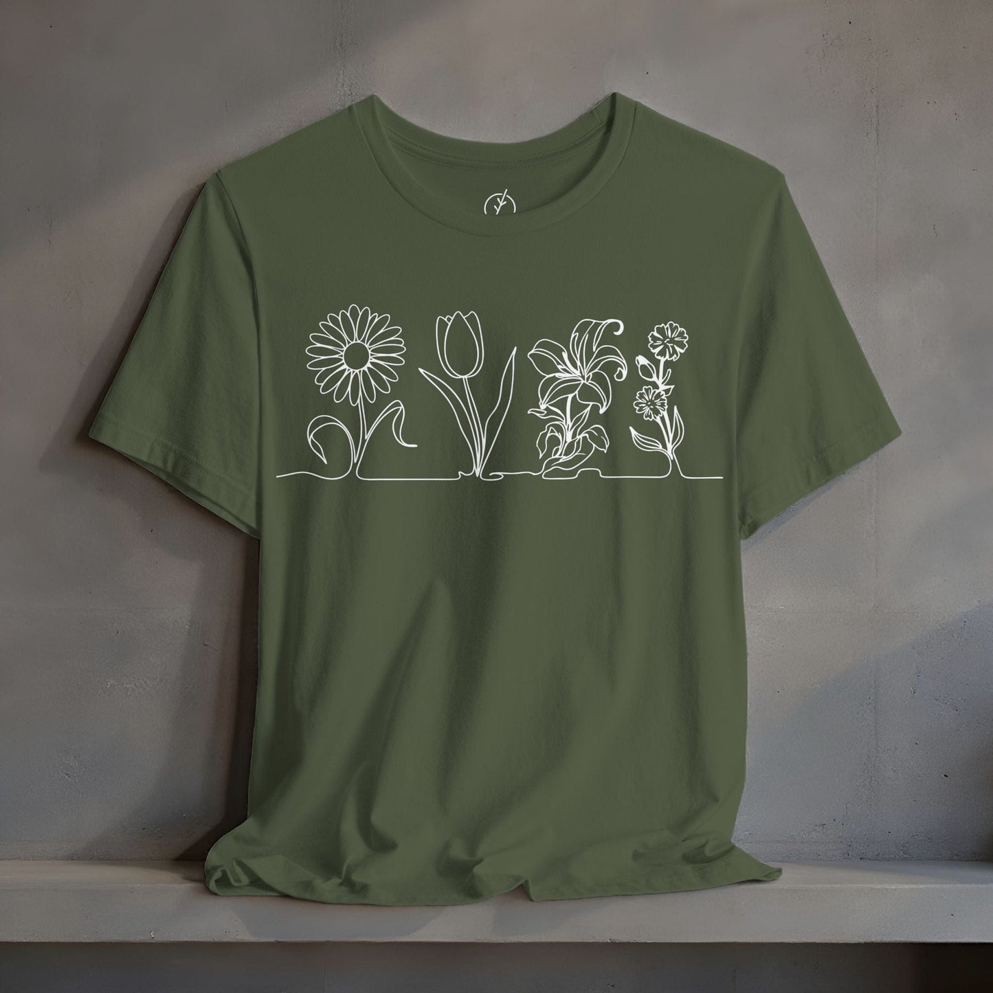 One Line Florals T-Shirt