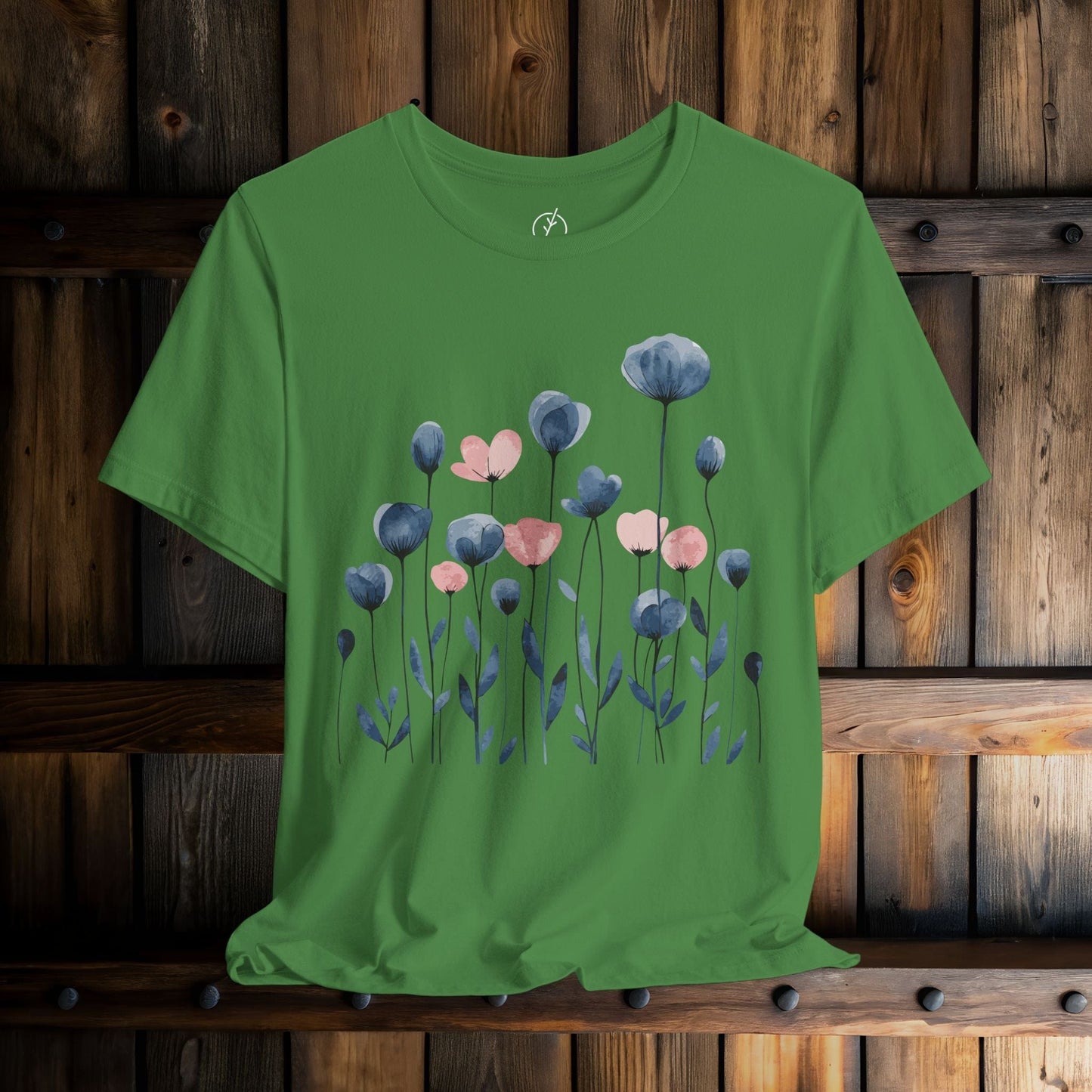 Indigo Meadow Blooms T-Shirt
