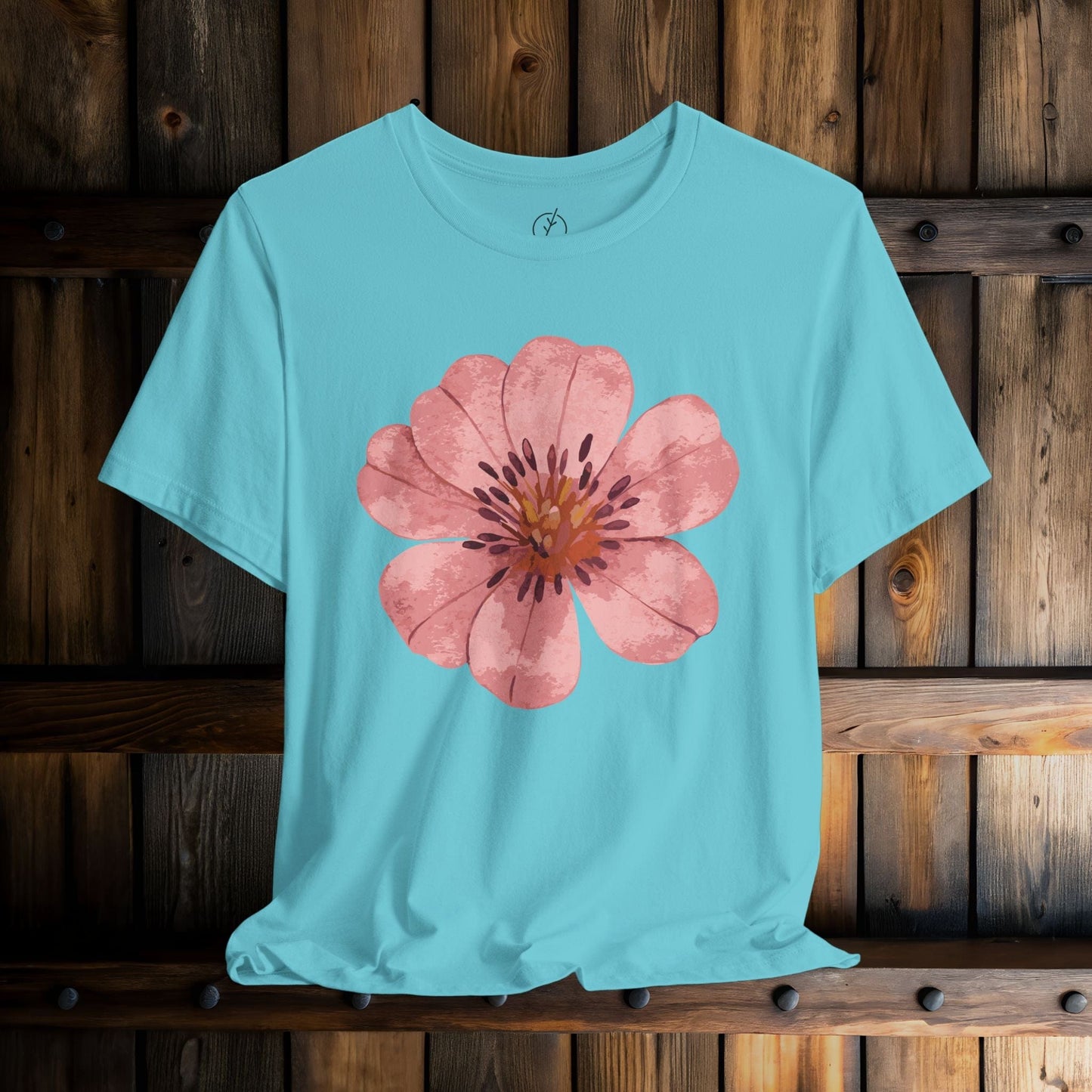 Blush Zinnia Bloom T-Shirt