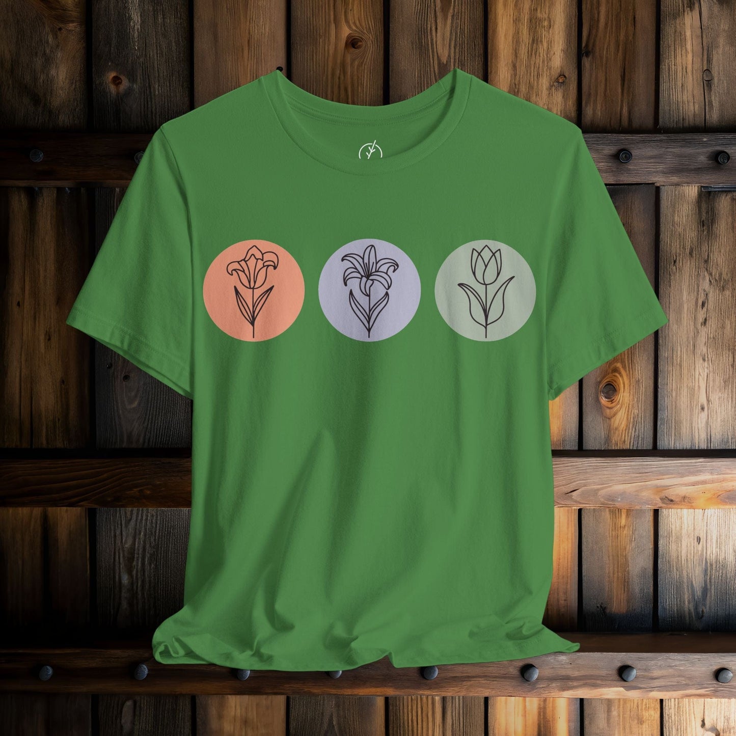Line Art Flower Trio T-Shirt